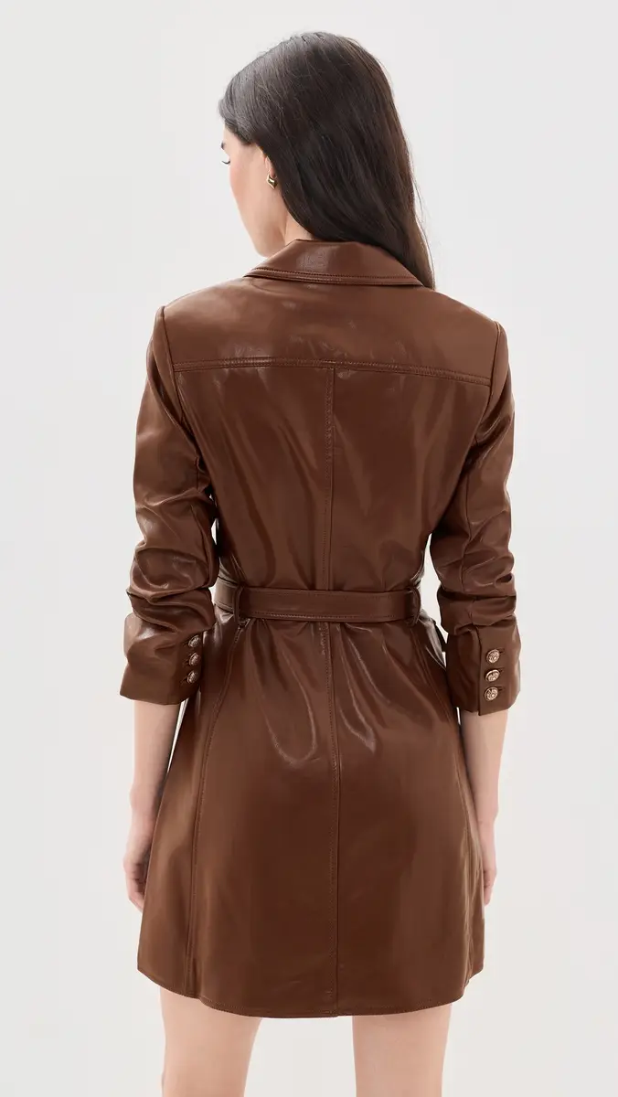 Cinq à Sept Vegan Leather Jenessa Dress | Thumbnail 3 Cinq à Sept Vegan Leather Jenessa Dress | Thumbnail 3