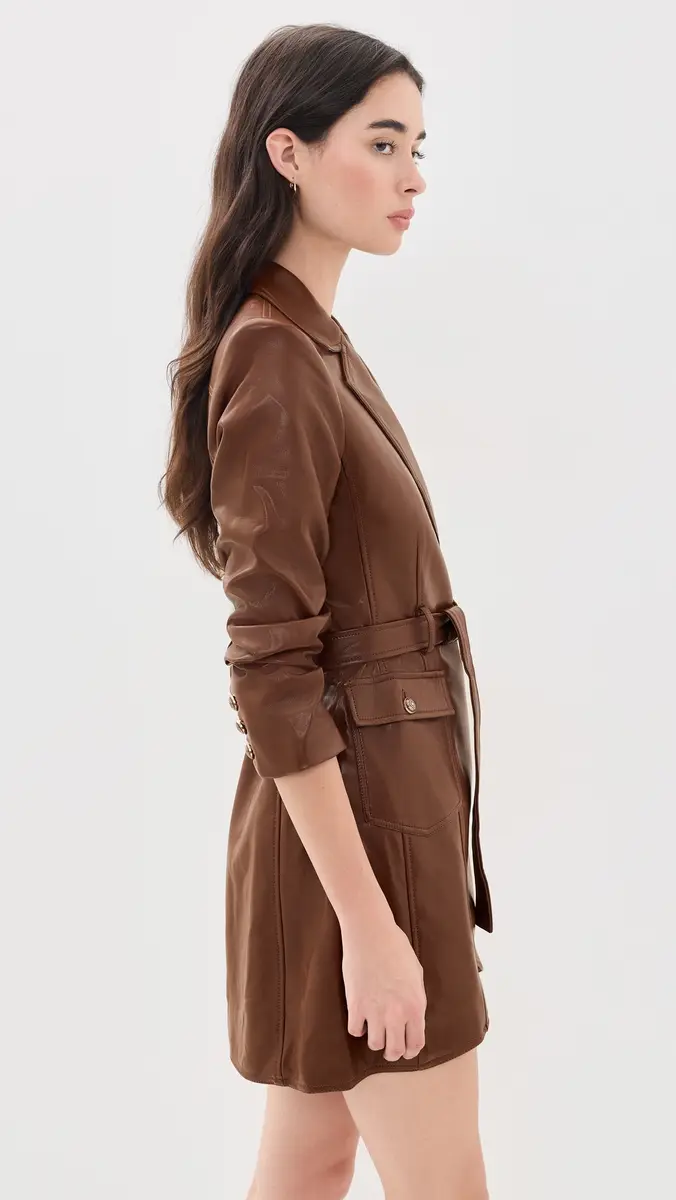 Cinq à Sept Vegan Leather Jenessa Dress | Thumbnail 4 Cinq à Sept Vegan Leather Jenessa Dress | Thumbnail 4