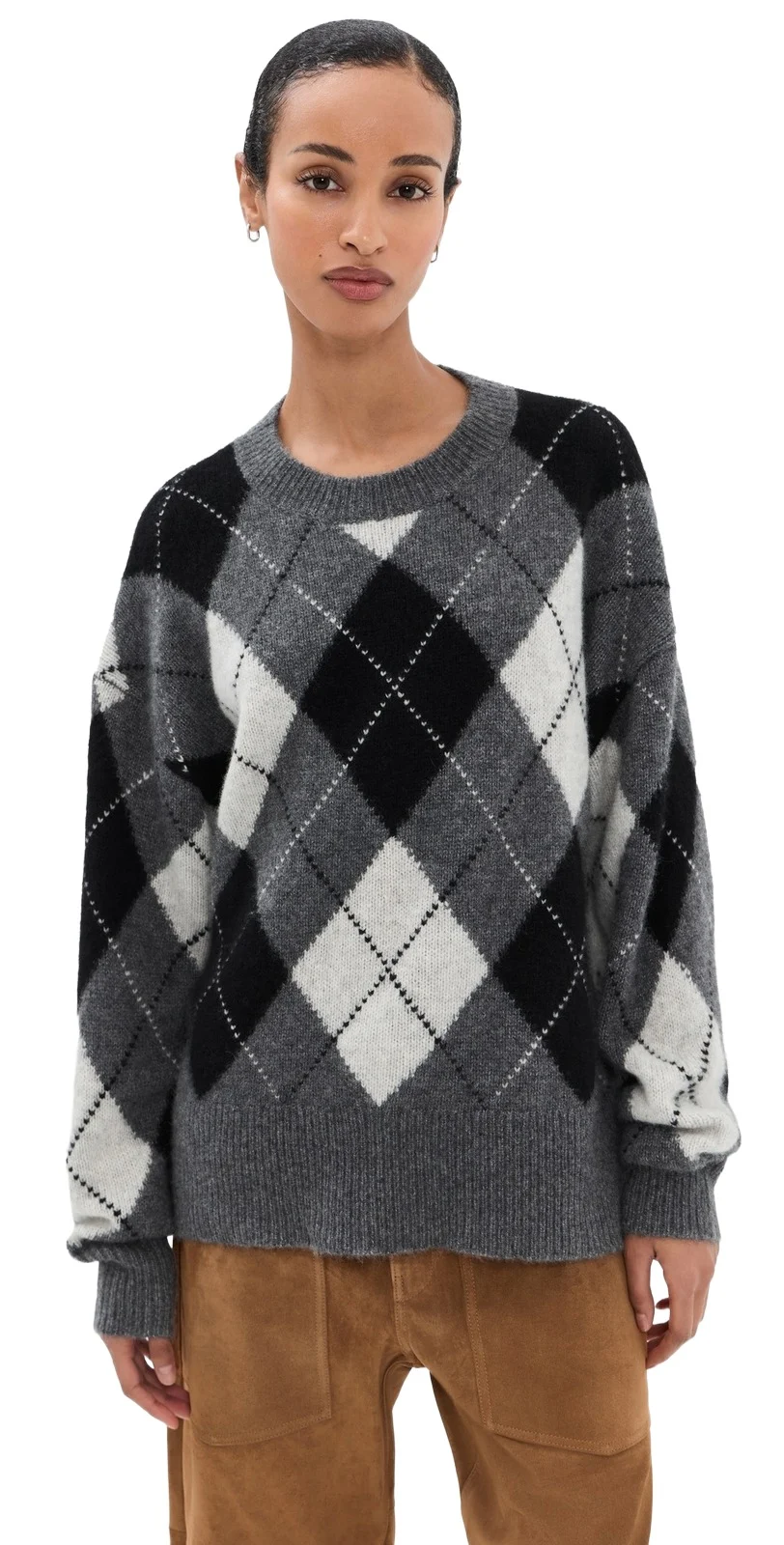 Nili Lotan Donnika Argyle Cashmere Sweater