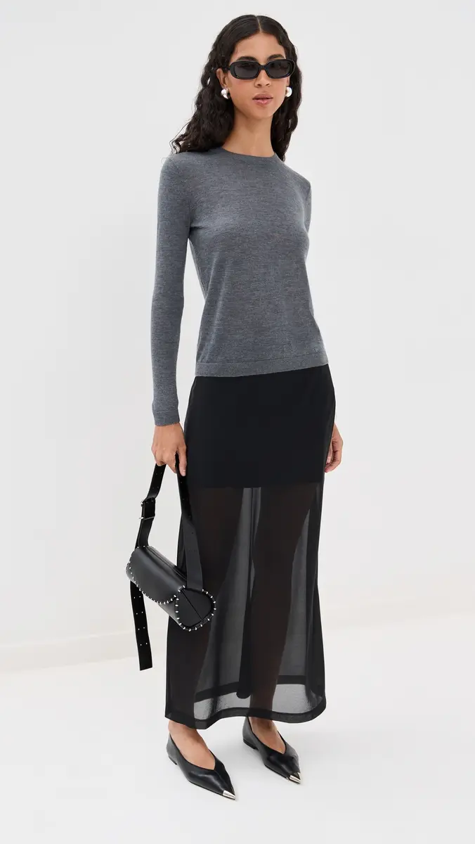 Co Long Sleeve Cashmere Crew Sweater | Thumbnail 5 Co Long Sleeve Cashmere Crew Sweater | Thumbnail 5