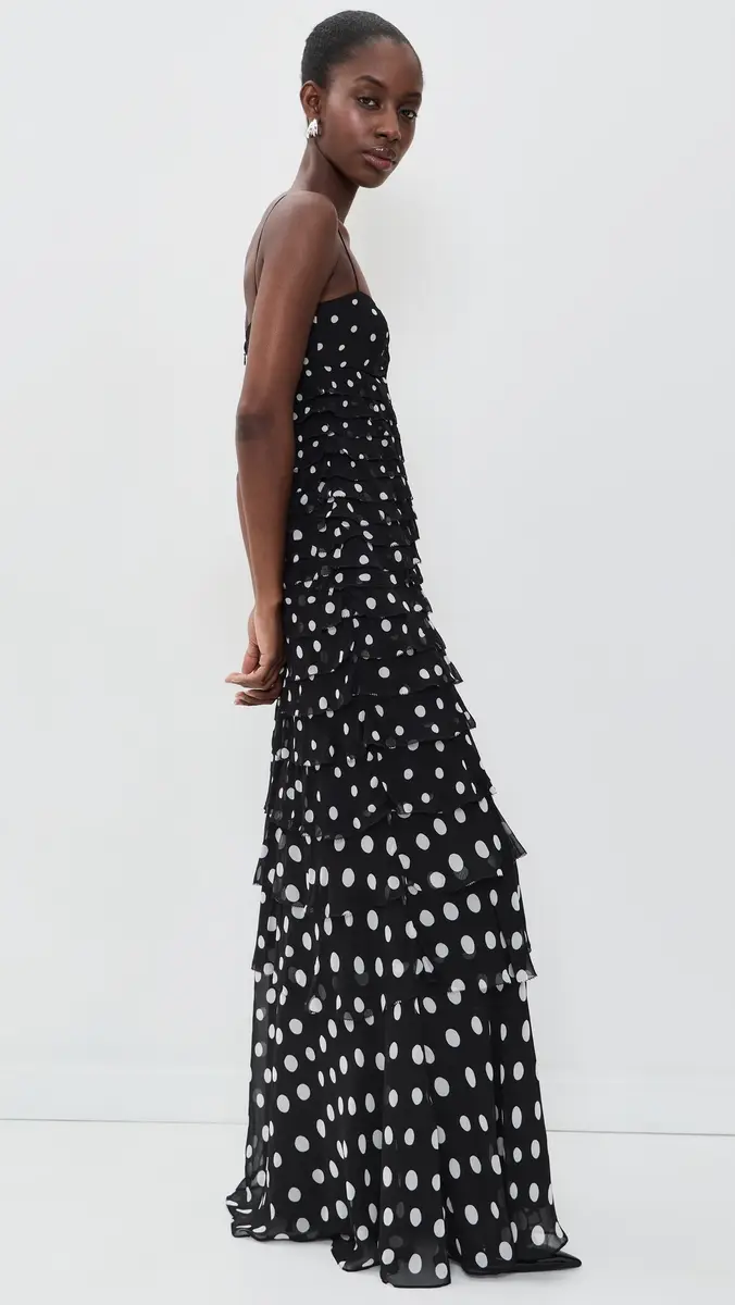 Saloni Niki Long Dress | Thumbnail 4 Saloni Niki Long Dress | Thumbnail 4