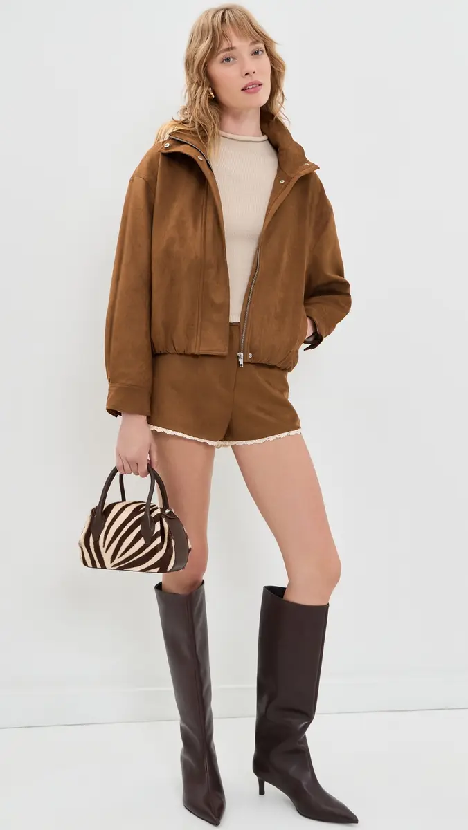 ASTR The Label Cooper Faux Suede Jacket | Thumbnail 5 ASTR The Label Cooper Faux Suede Jacket | Thumbnail 5