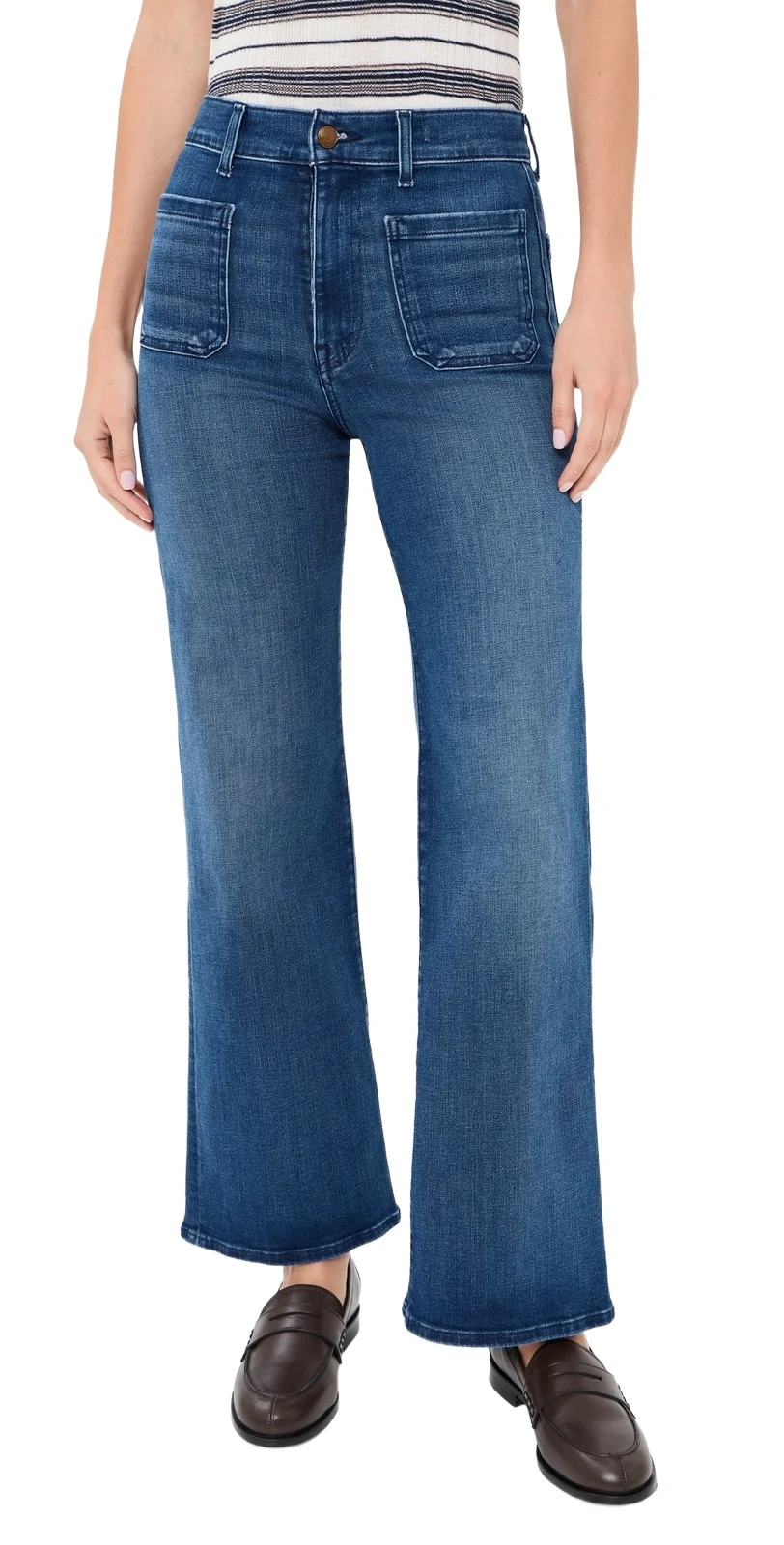 The Emmy Wide-Leg Jeans in Super Stretch Denim The Emmy Wide-Leg Jeans in Super Stretch Denim