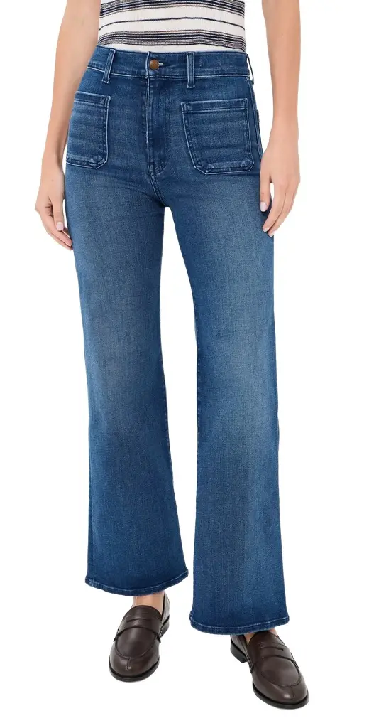 Madewell The Emmy Wide-Leg Jeans in Super Stretch Denim