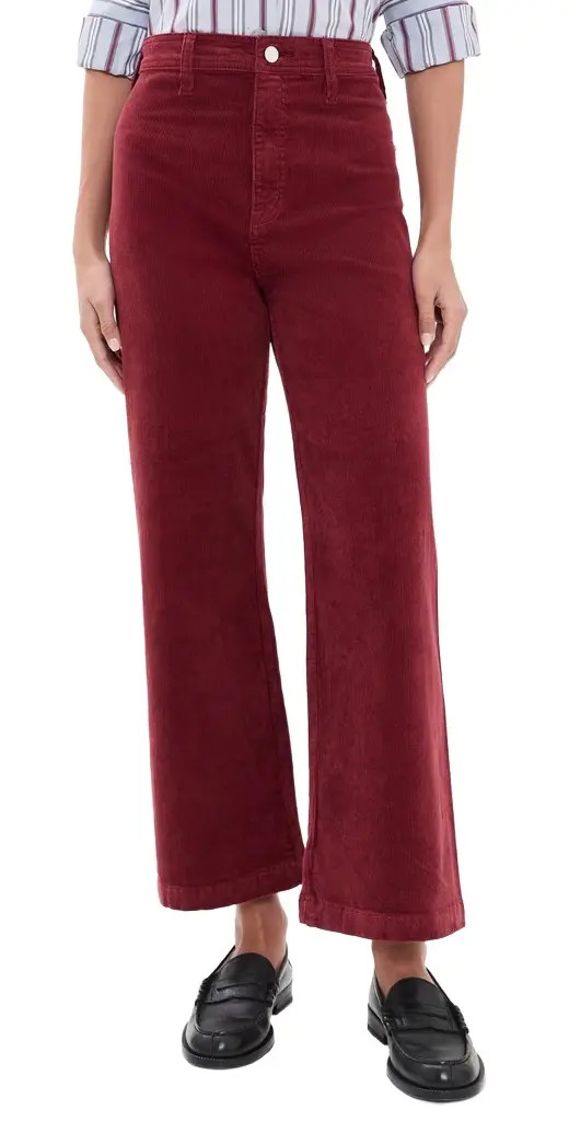 Penny Crop High Rise Corduroy Pants