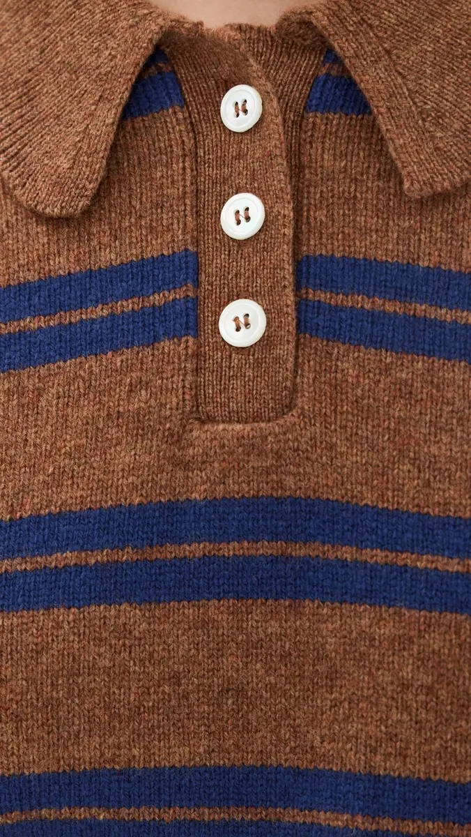 Daughter & The Edie Stripe Polo Shirt | Thumbnail 6 Daughter & The Edie Stripe Polo Shirt | Thumbnail 6