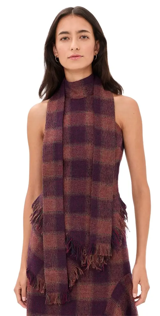 Rowing Blazers Tartan Scarf Tank Top