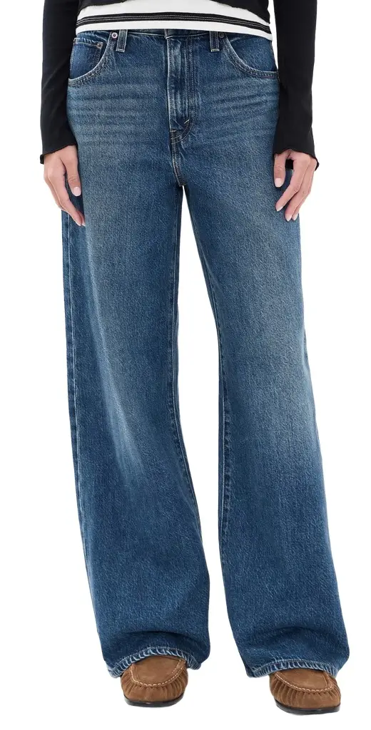 Cinch Wide Leg Jeans