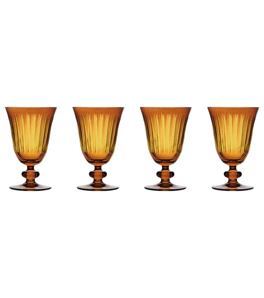 L'Objet Prism set of 4 wine glasses