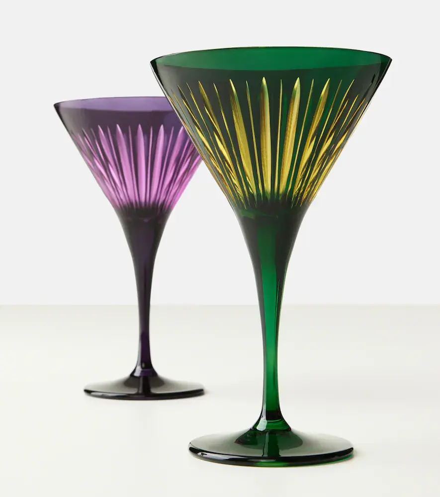 L'Objet Prism set of 4 martini glasses | Thumbnail 3