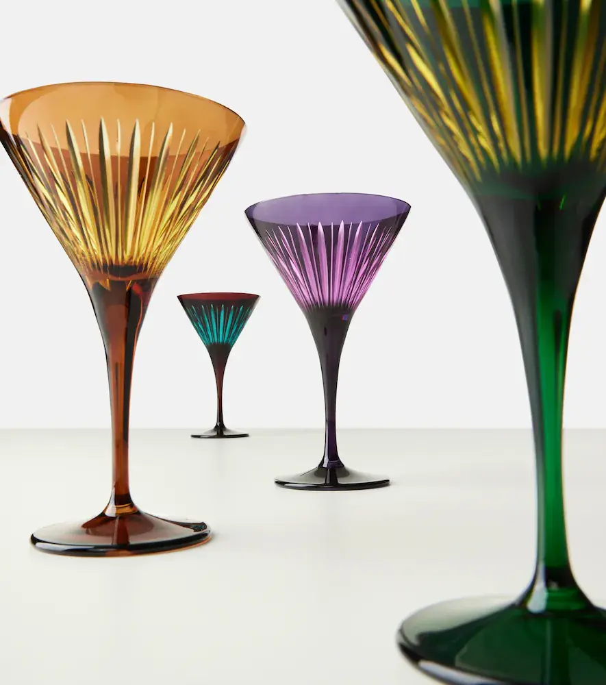L'Objet Prism set of 4 martini glasses | Thumbnail 4