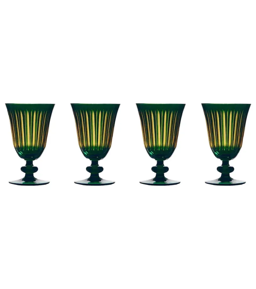 L'Objet Prism set of 4 wine glasses