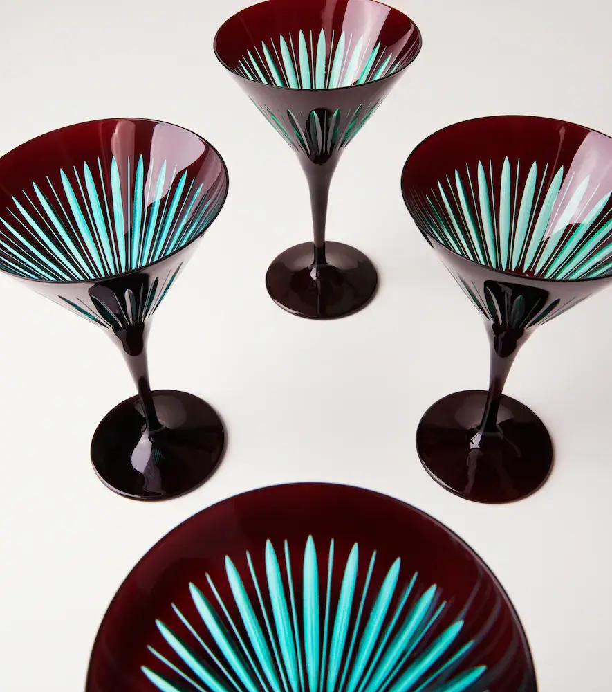 L'Objet Prism set of 4 martini glasses | Thumbnail 2