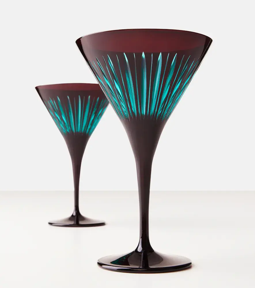 L'Objet Prism set of 4 martini glasses | Thumbnail 3