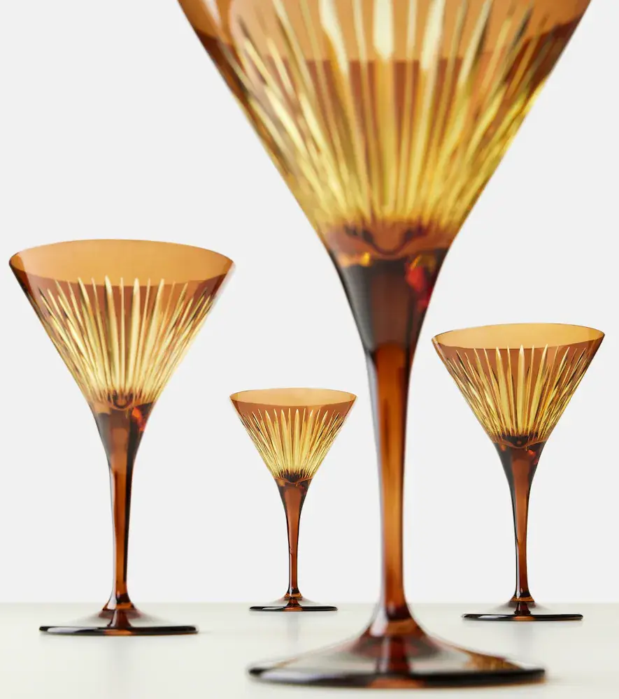 L'Objet Prism set of 4 martini glasses | Thumbnail 2