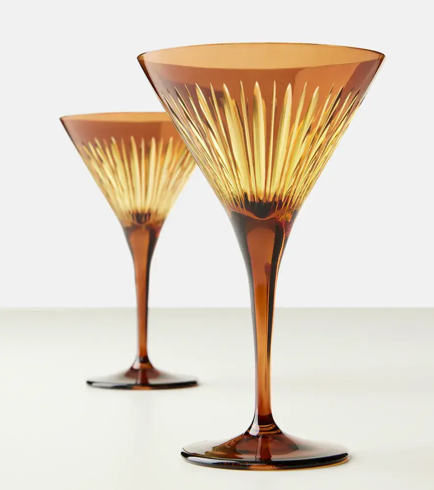 L'Objet Prism set of 4 martini glasses | Thumbnail 3