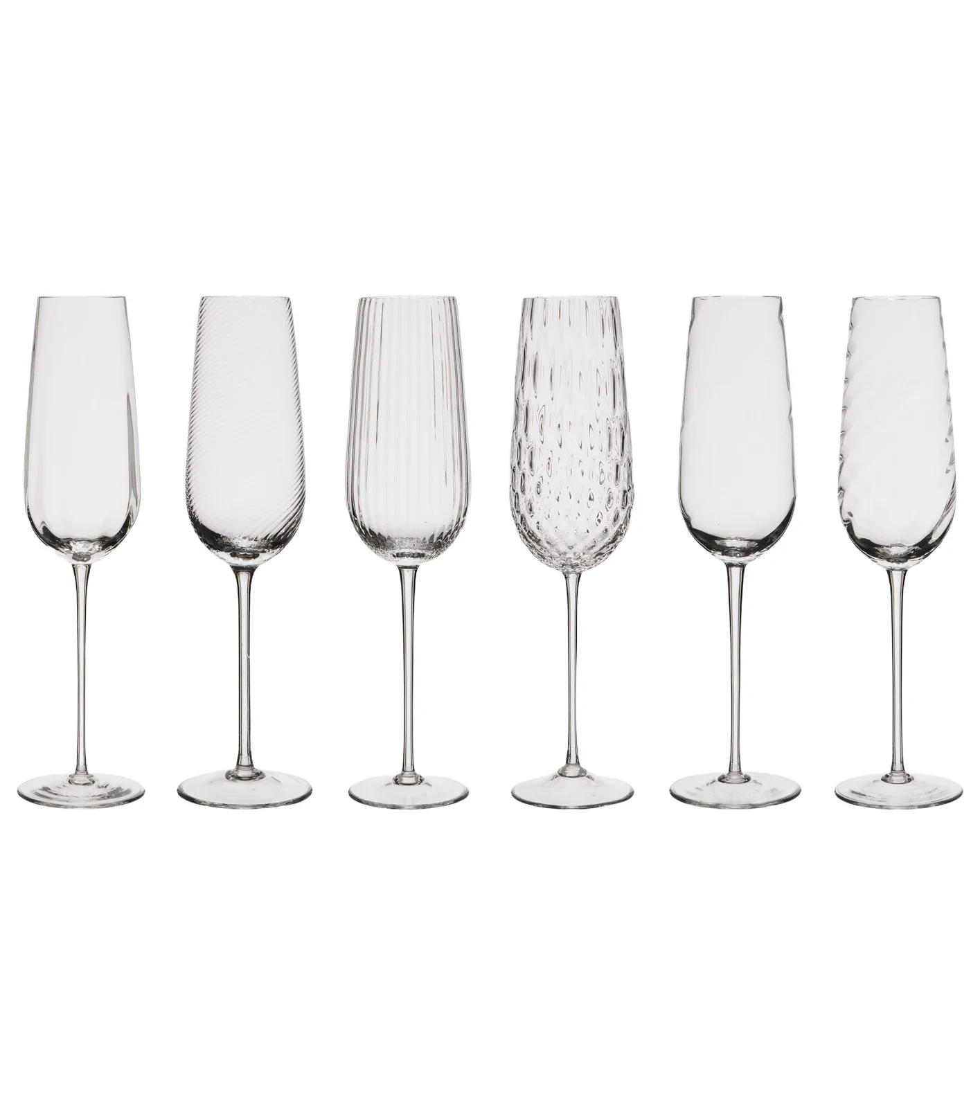 NasonMoretti Tolomeo set of 6 champagne flutes