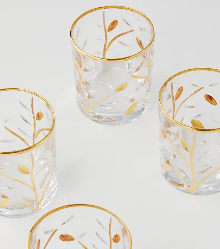 LES OTTOMANS Set of 4 crystal tumblers | Thumbnail 2