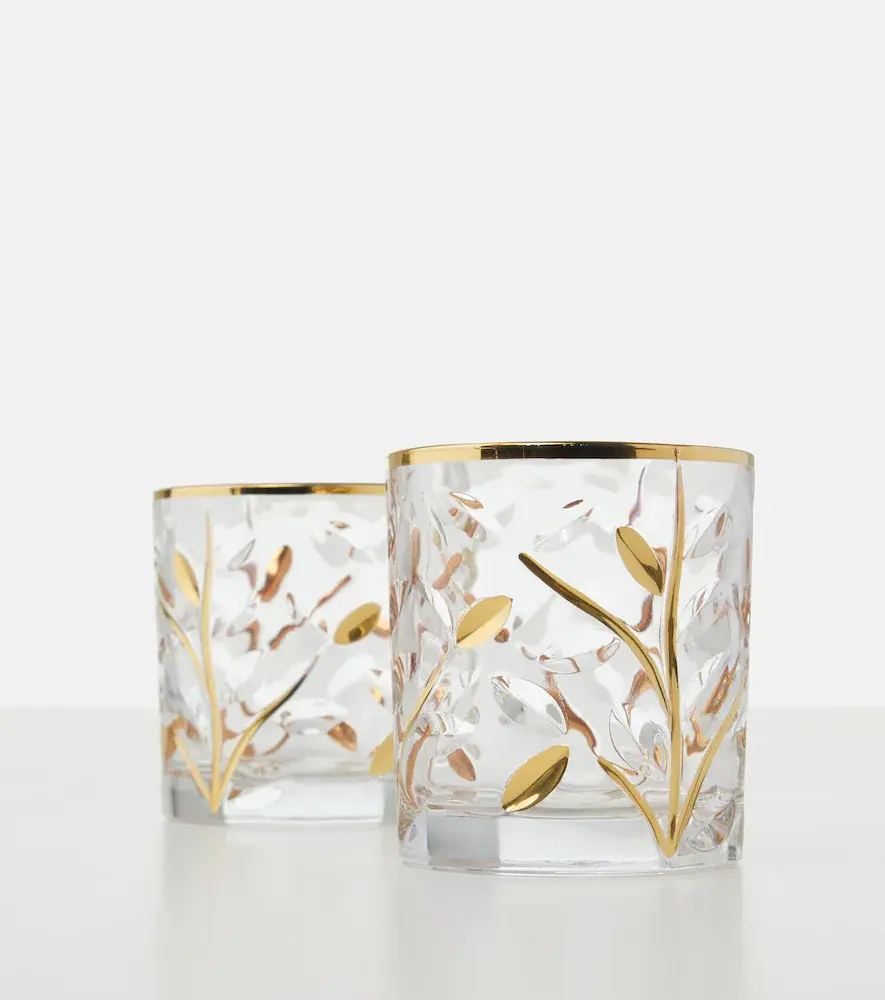 LES OTTOMANS Set of 4 crystal tumblers | Thumbnail 3