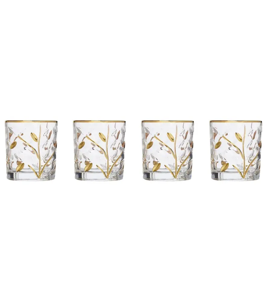 Set of 4 crystal tumblers