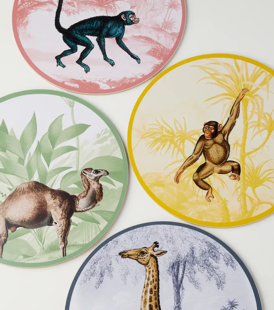 LES OTTOMANS La Menagerie Ottomane set of 4 placemats | Thumbnail 2 LES OTTOMANS La Menagerie Ottomane set of 4 placemats | Thumbnail 2