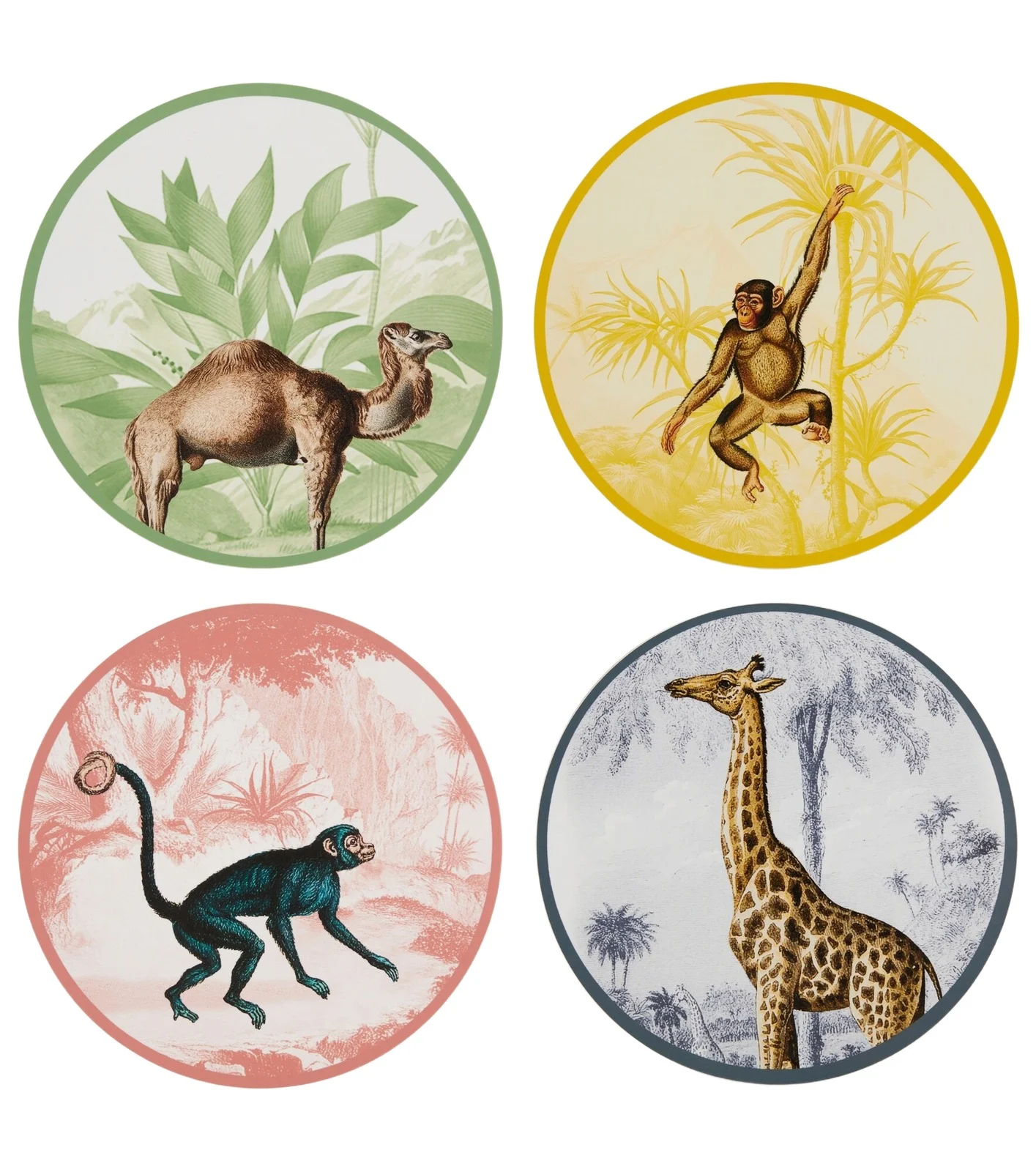 LES OTTOMANS La Menagerie Ottomane set of 4 placemats