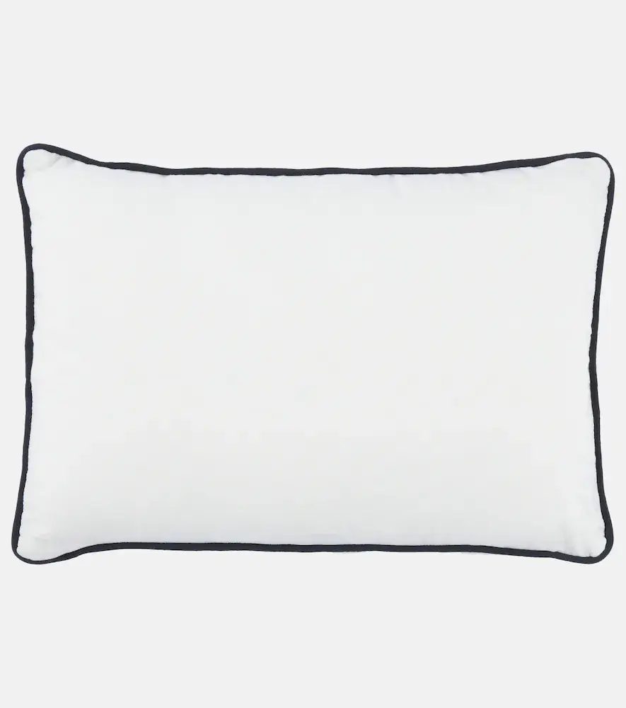 LES OTTOMANS Eye embroidered cotton cushion | Thumbnail 2