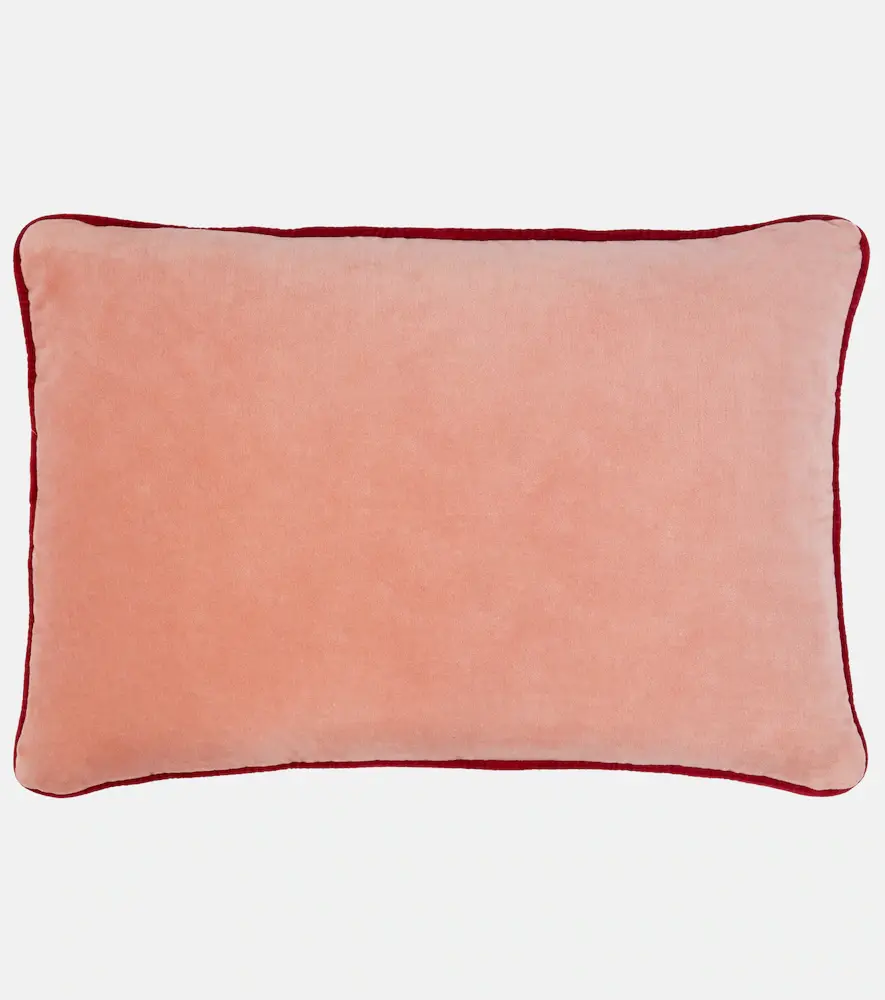 LES OTTOMANS Crab embroidered velvet cushion | Thumbnail 5