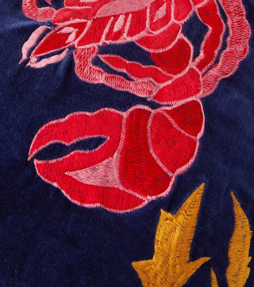 LES OTTOMANS Rock lobster embroidered cushion | Thumbnail 4