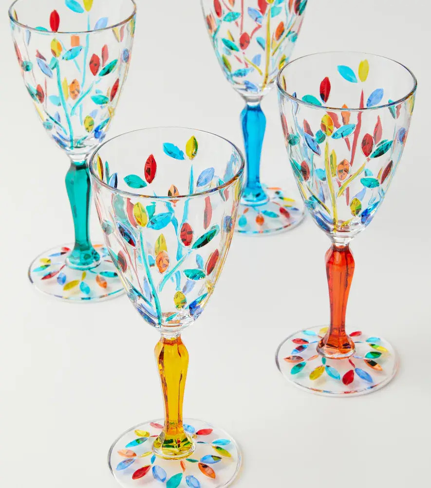 LES OTTOMANS Set of 4 crystal wine glasses | Thumbnail 3