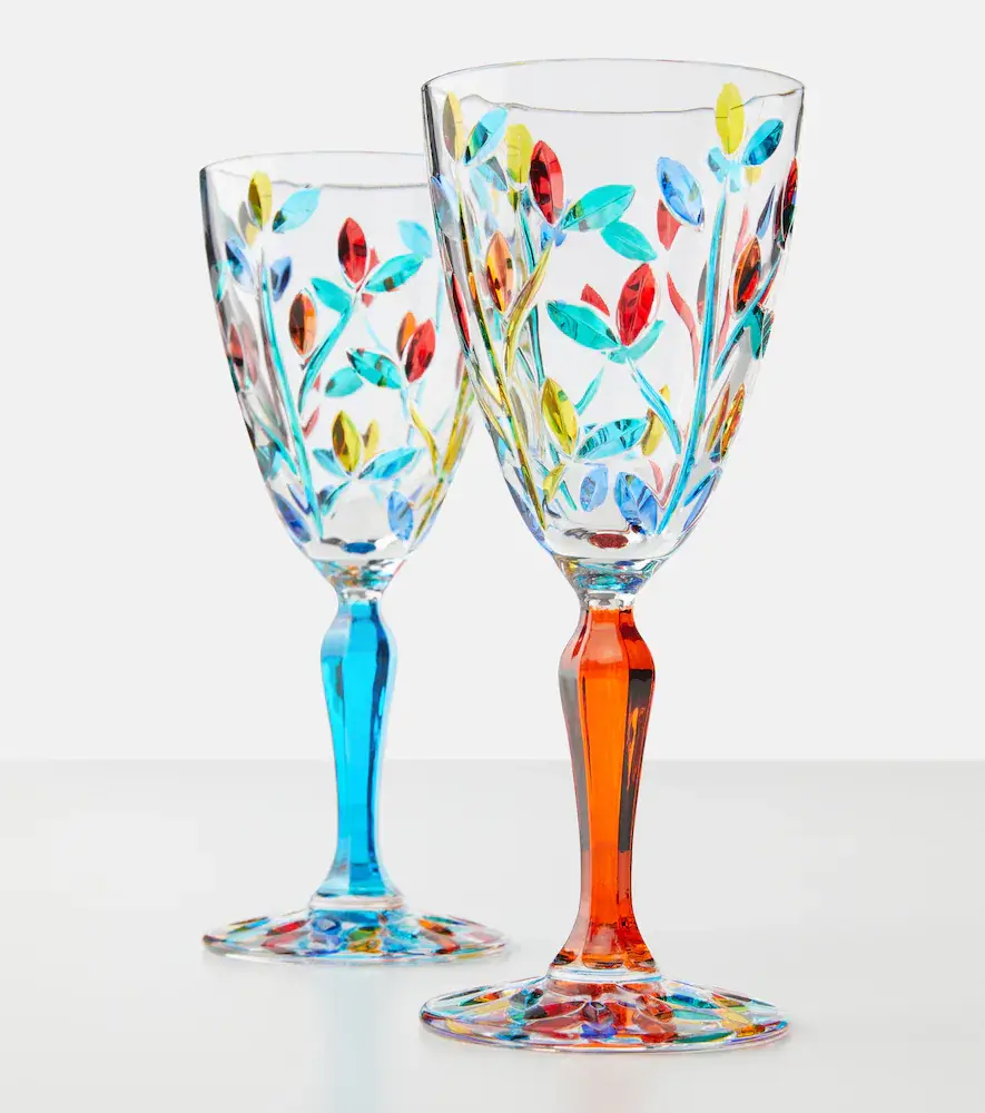 LES OTTOMANS Set of 4 crystal wine glasses | Thumbnail 4