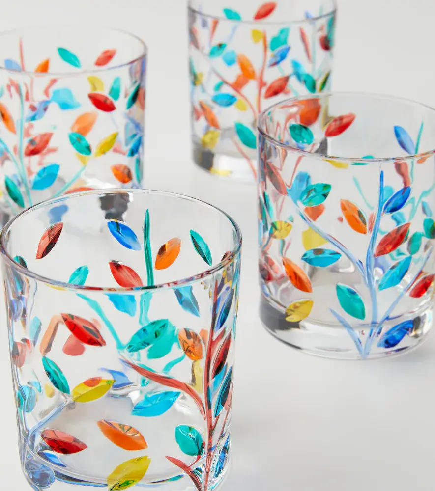 LES OTTOMANS Floral set of 4 crystal tumblers | Thumbnail 3 LES OTTOMANS Floral set of 4 crystal tumblers | Thumbnail 3