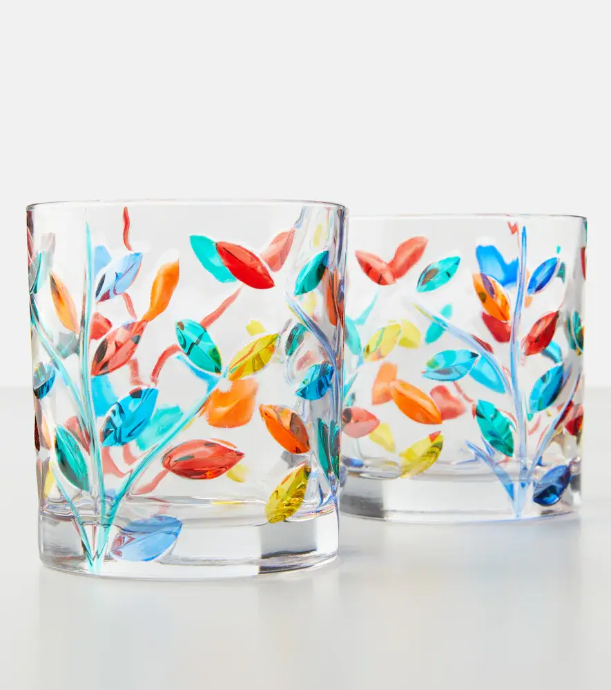LES OTTOMANS Floral set of 4 crystal tumblers | Thumbnail 4 LES OTTOMANS Floral set of 4 crystal tumblers | Thumbnail 4