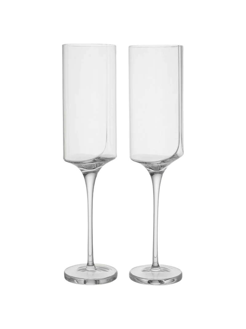 Zaha Hadid Design Hew set of 2 champagne flute glasses