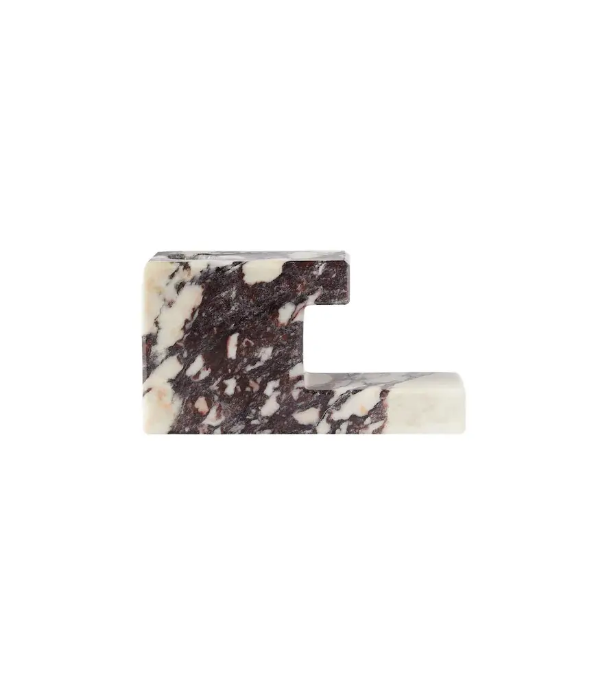 Brick marble candle holder