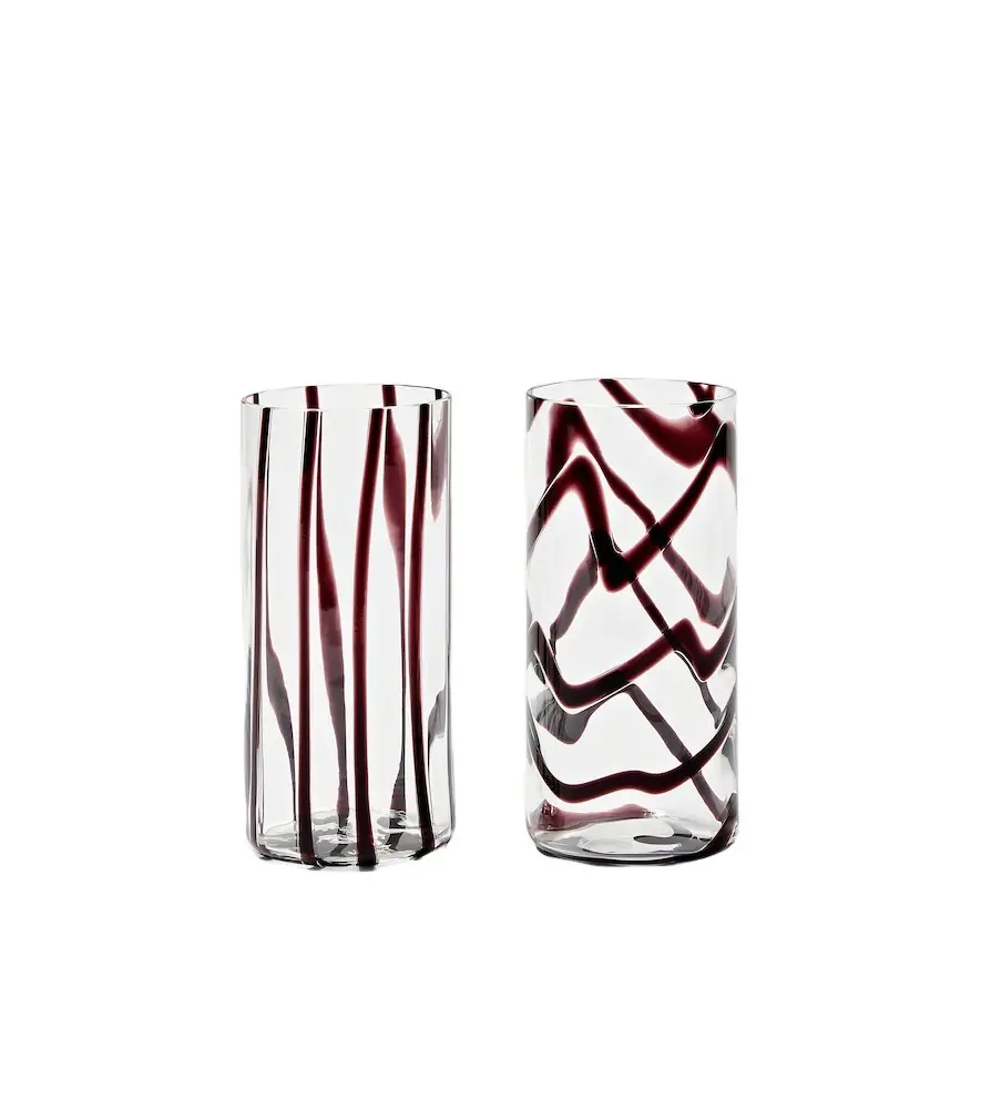 Cyrcus set of 2 highball glasses