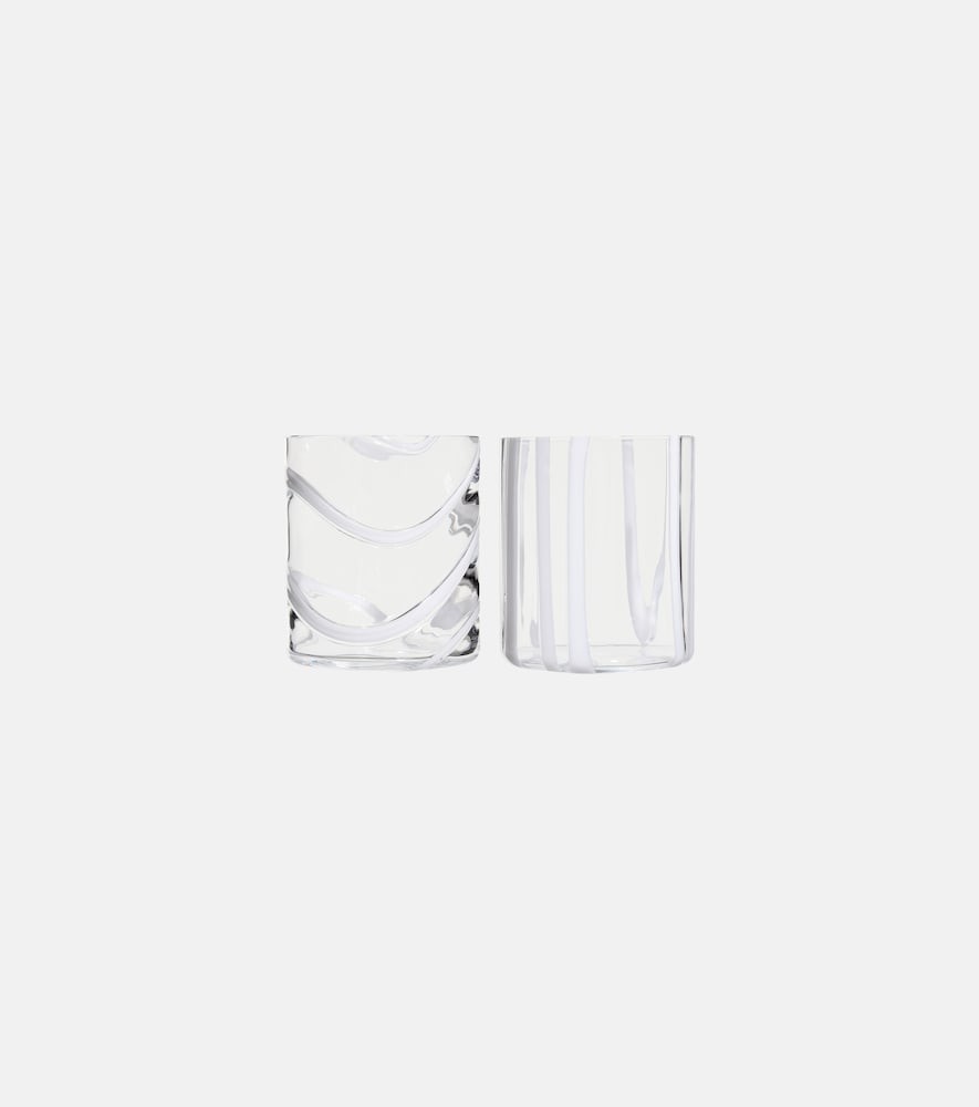 Cyrcus set of 2 glass tumblers