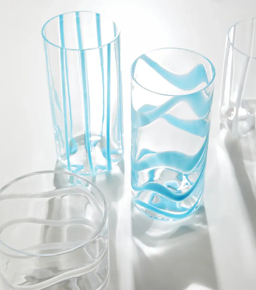 NasonMoretti Cyrcus set of 2 glass highball glasses | Thumbnail 4