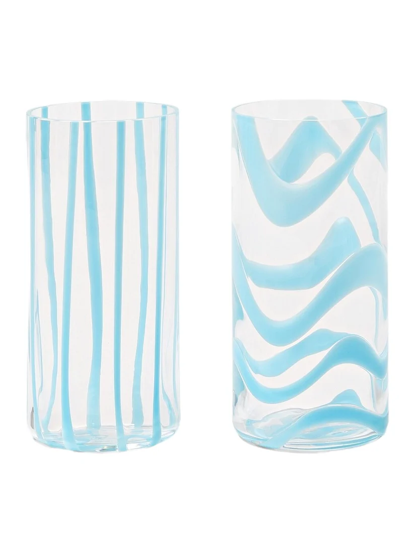 NasonMoretti Cyrcus set of 2 glass highball glasses