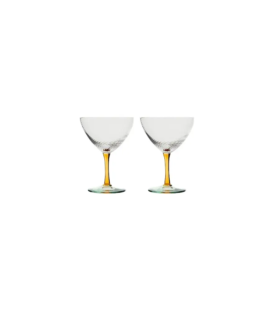 NasonMoretti Set of 2 glass cocktail glasses