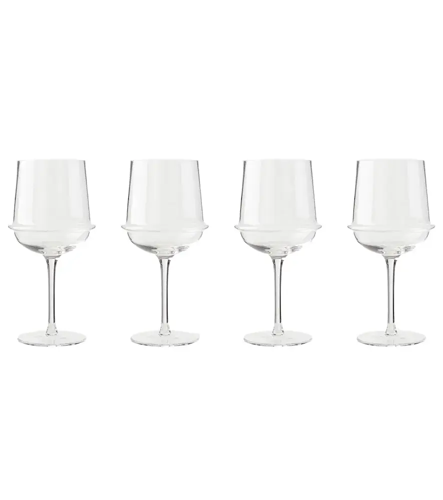 SERAX Dune set of four wine glasses by Kelly Wearstler