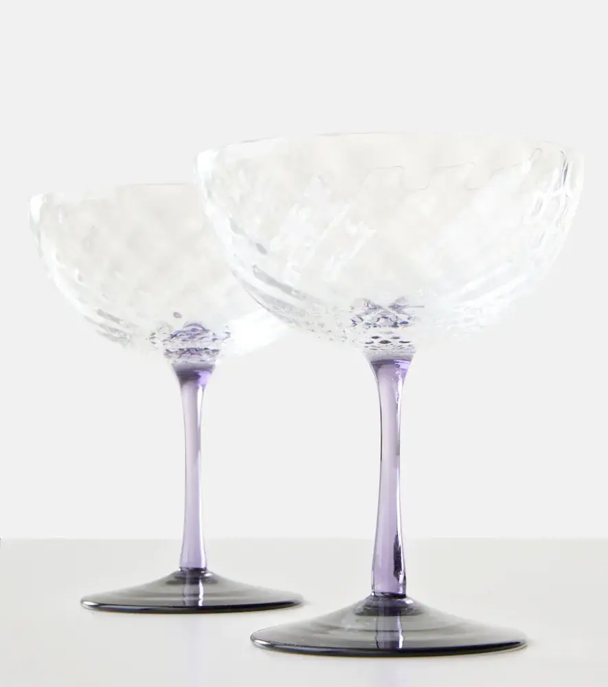 NasonMoretti Set of 2 glass champagne bowls | Thumbnail 3
