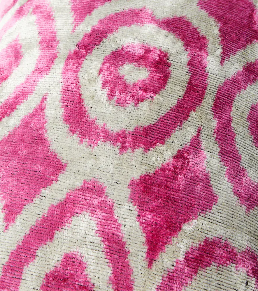 LES OTTOMANS Printed silk and cotton velvet cushion | Thumbnail 2