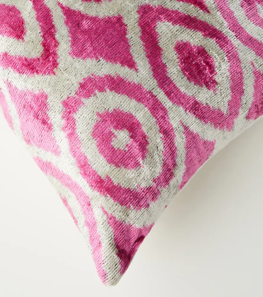 LES OTTOMANS Printed silk and cotton velvet cushion | Thumbnail 5