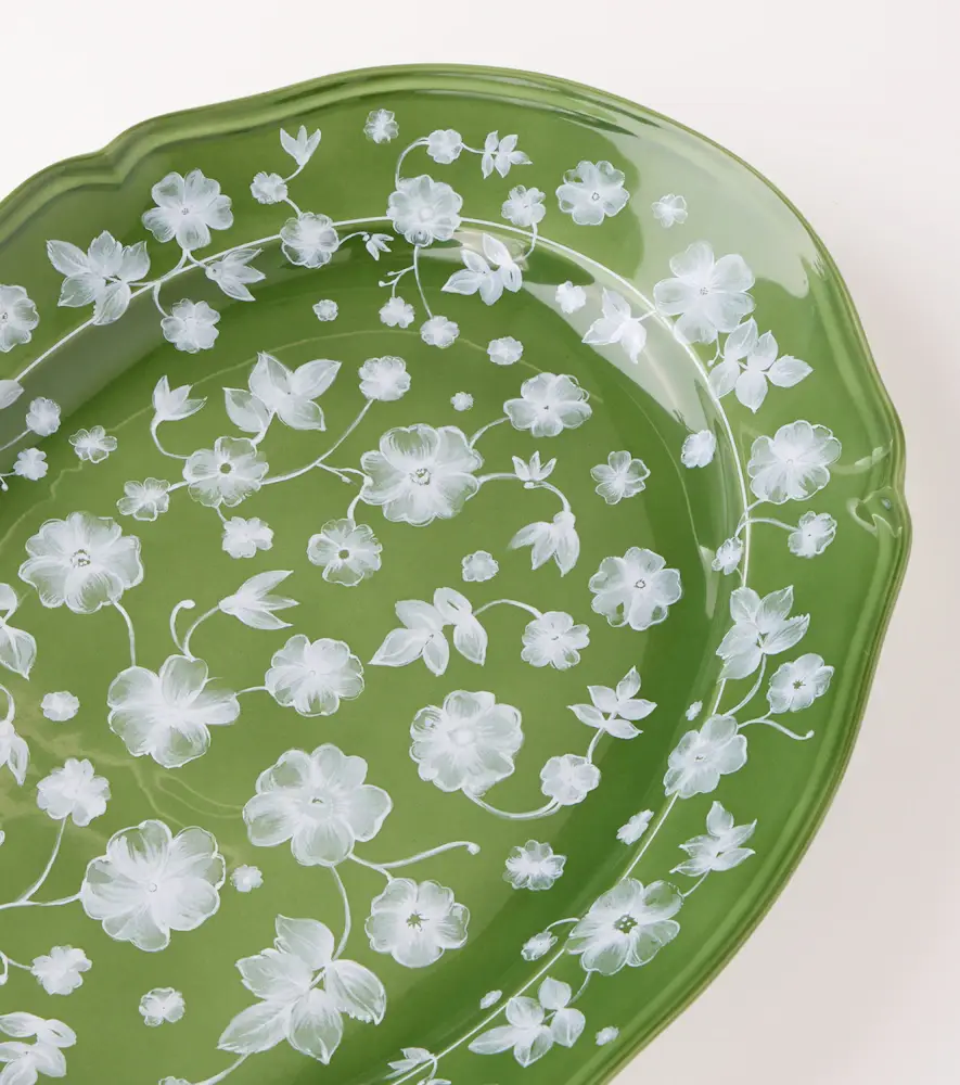 Cabana x Ginori 1735 floral porcelain platter | Thumbnail 2