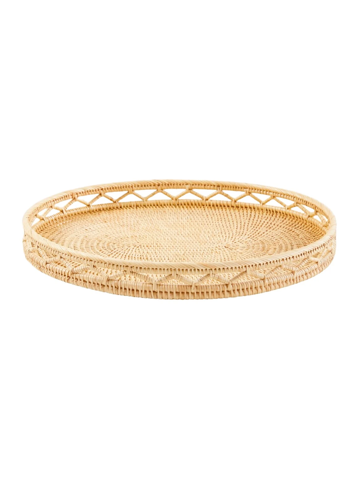 Cabana Sabbia wicker decorative tray