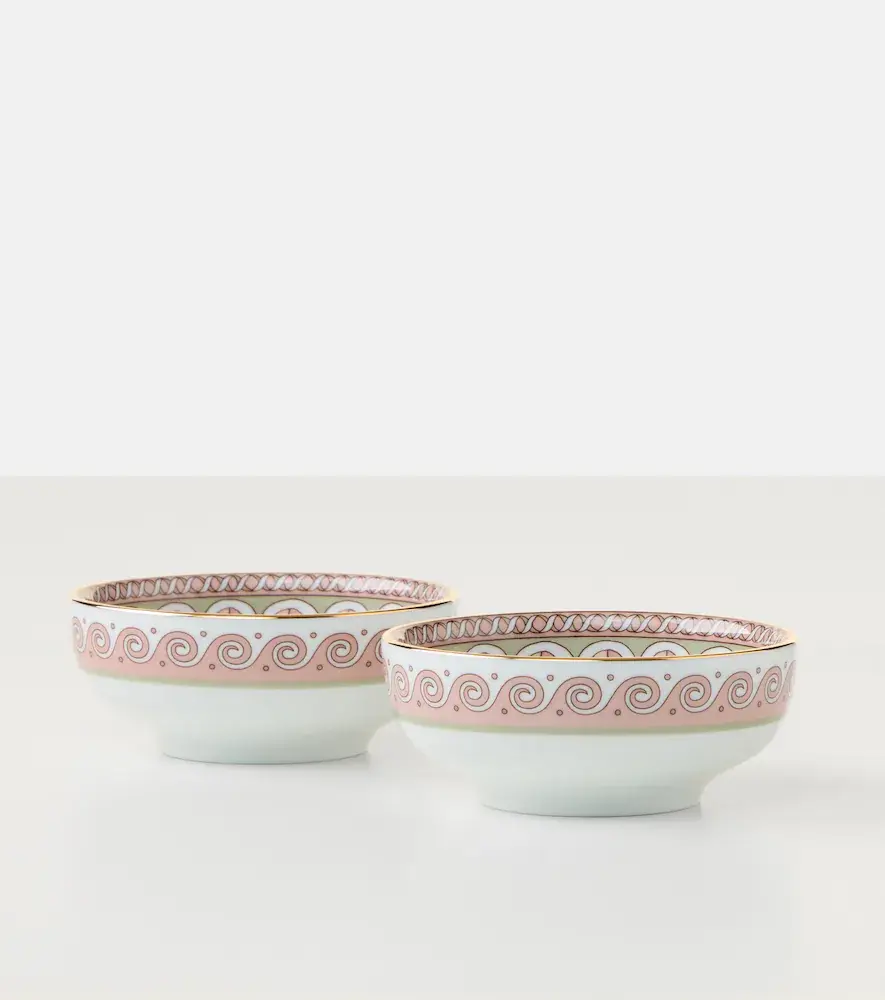 La DoubleJ Set of 2 porcelain snack bowls | Thumbnail 2