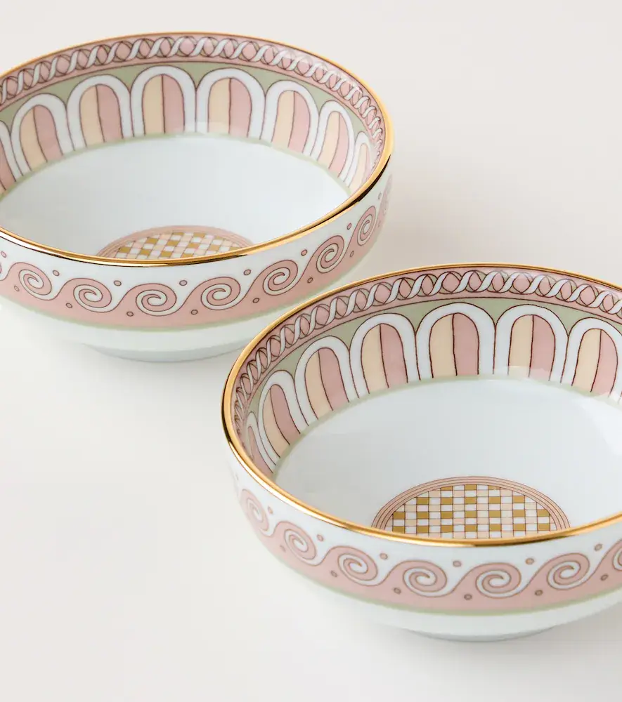 La DoubleJ Set of 2 porcelain snack bowls | Thumbnail 3