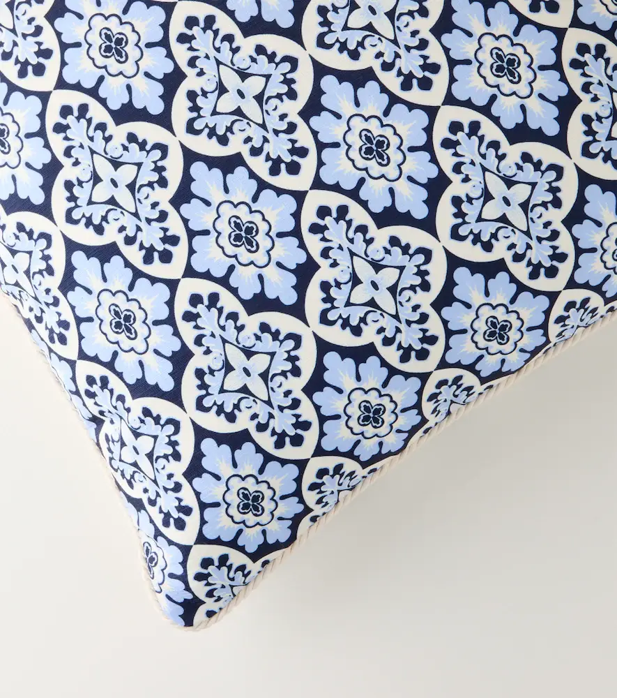 La DoubleJ Palazzo Blue cotton cushion | Thumbnail 4