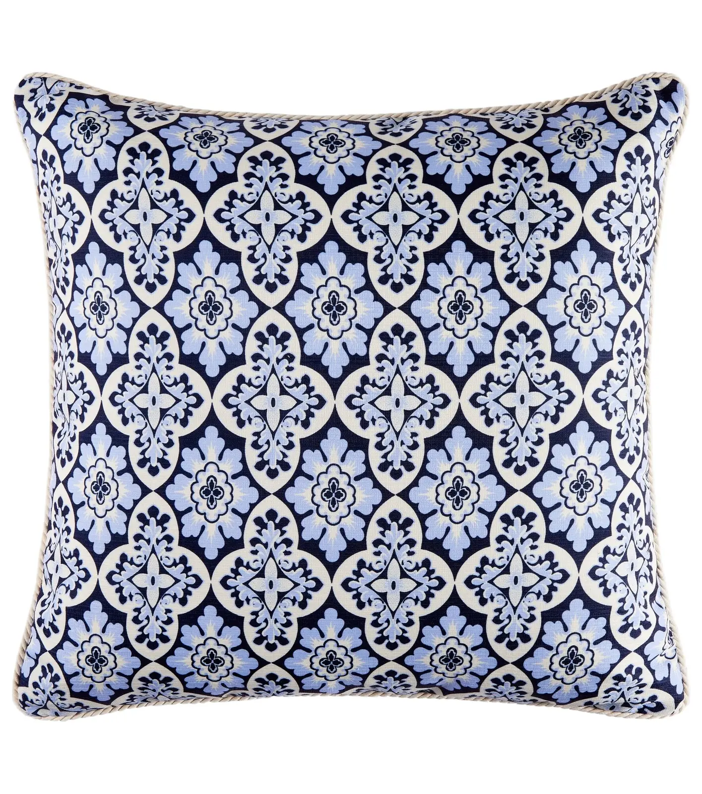 La DoubleJ Palazzo Blue cotton cushion